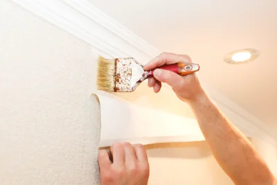 Pose de papier peint à Sainte-Marie-d'Attez — revêtements muraux et toiles de verre